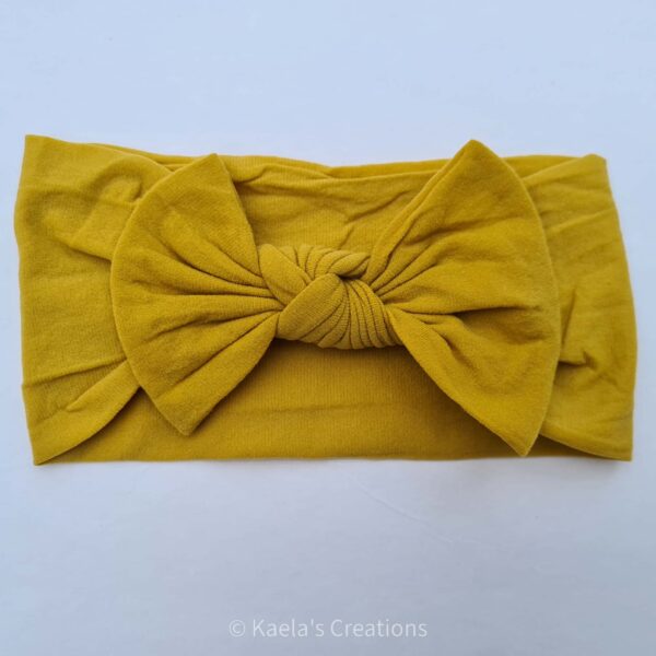 Super soft Nylon Headband mustard