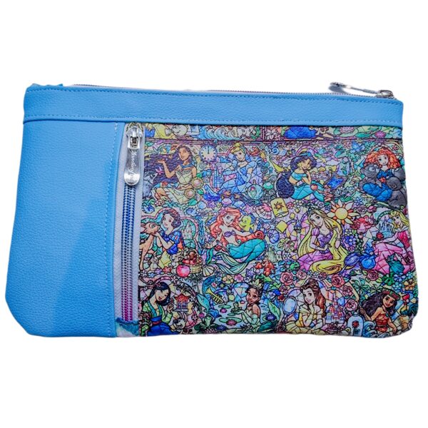 Zippy Clutch - Blue Princesses