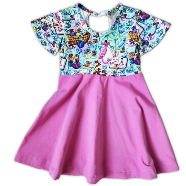 Size 2 - Toddler Dress - Half Circle skirt