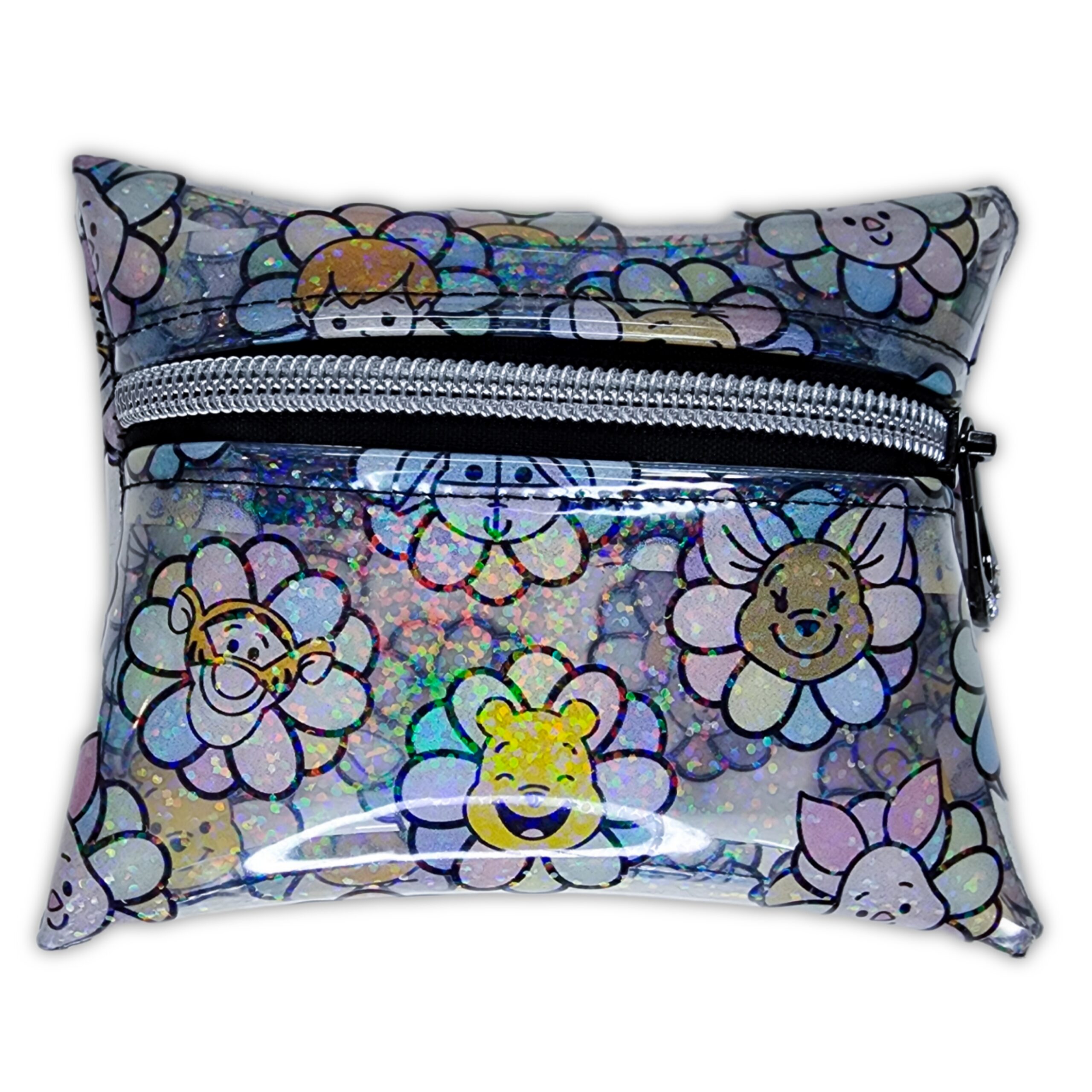 Bubblegum pouch - Flower Friendds Holo Clear Vinyl