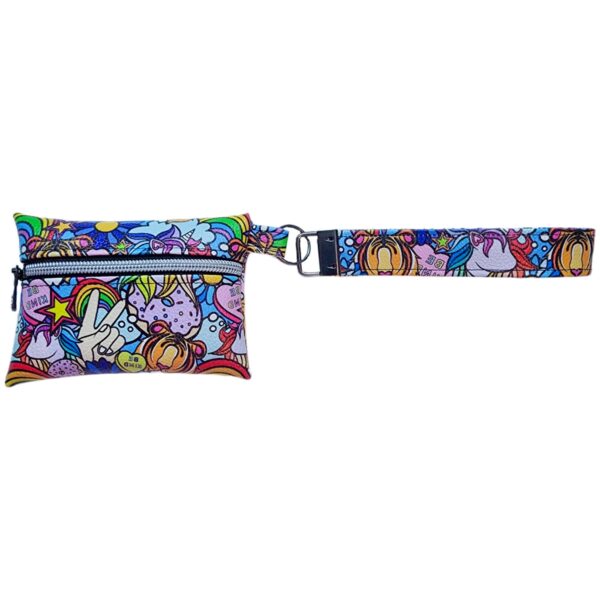 Bubblegum pouch with Wristlet - Be Kind