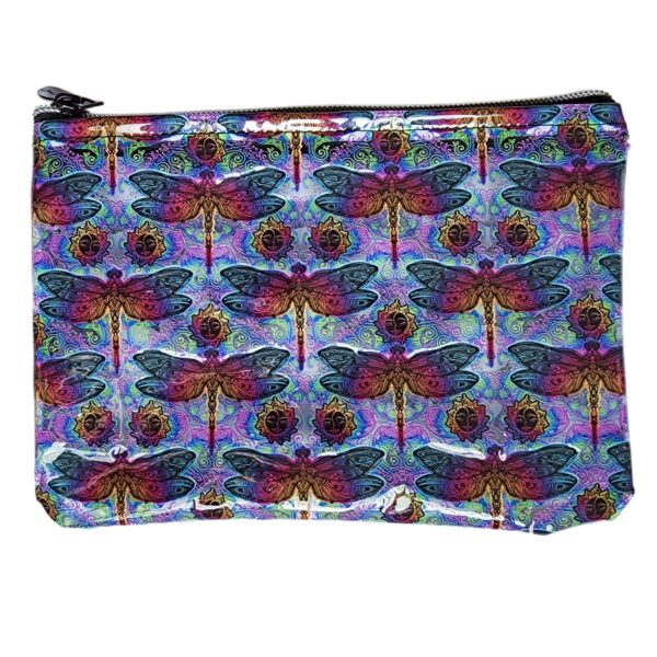 Clear Vinyl Pencil Case - Dragonflies