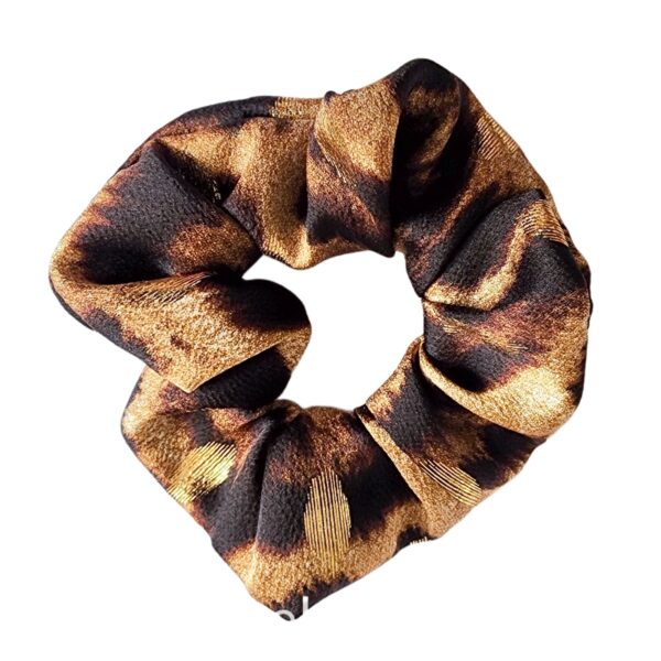 Scrunchie - Leopard Print with Gold flecks