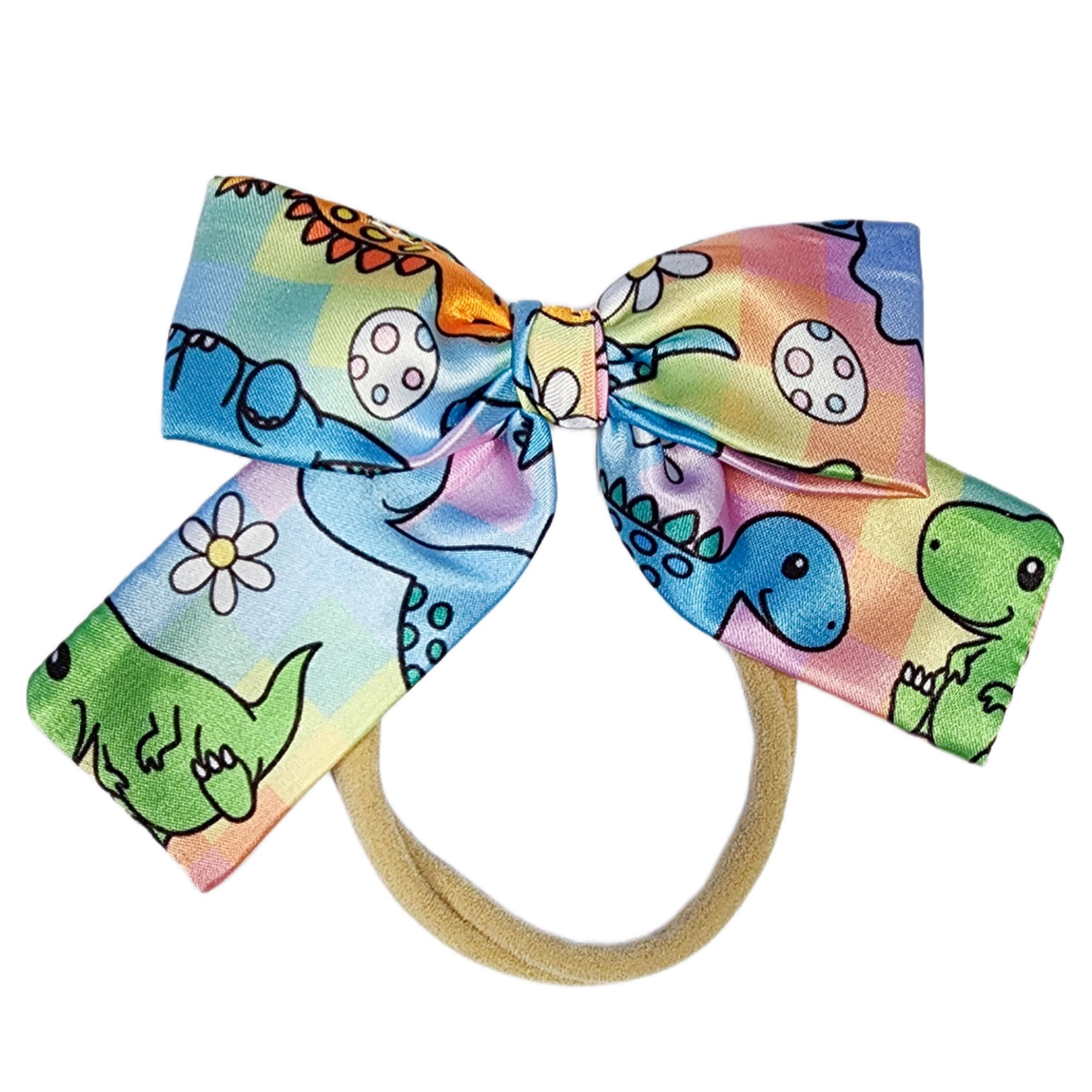 Hair Bow - Soft baby headband - Pastel A-RWAR-able Satin
