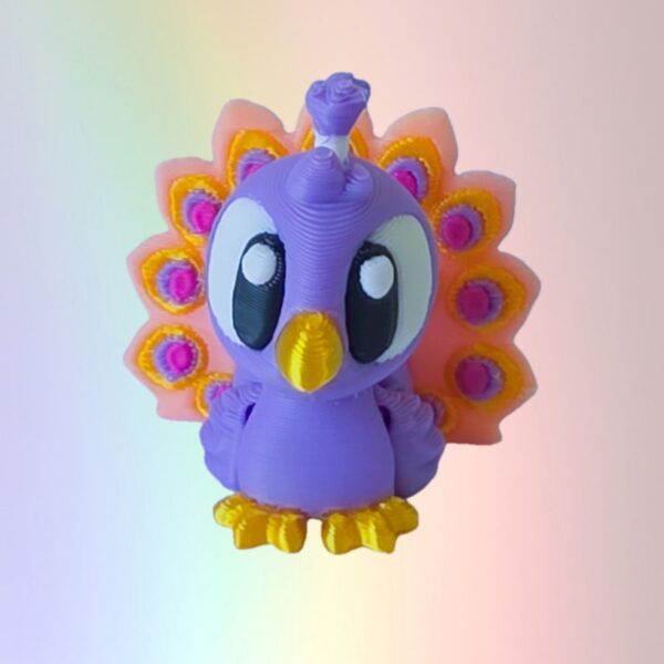Articulated Pocket Peacock Pink/Purple
