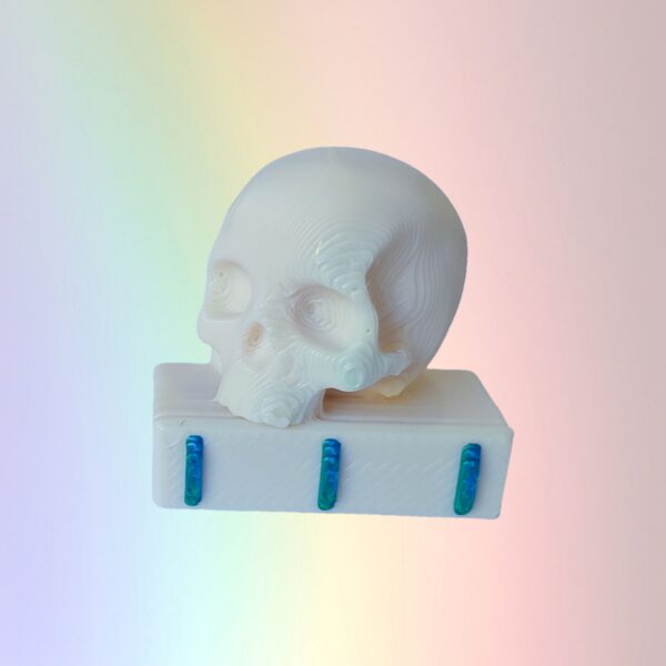 Skull Book Blue - Custom Bookcase Clicker