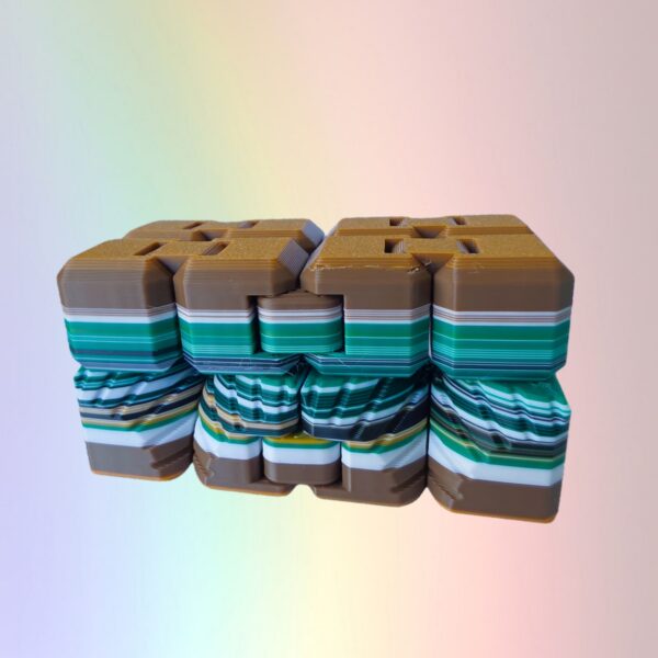 Fidget Infinity Cube - Yellow/Green/Brown (Random pick)