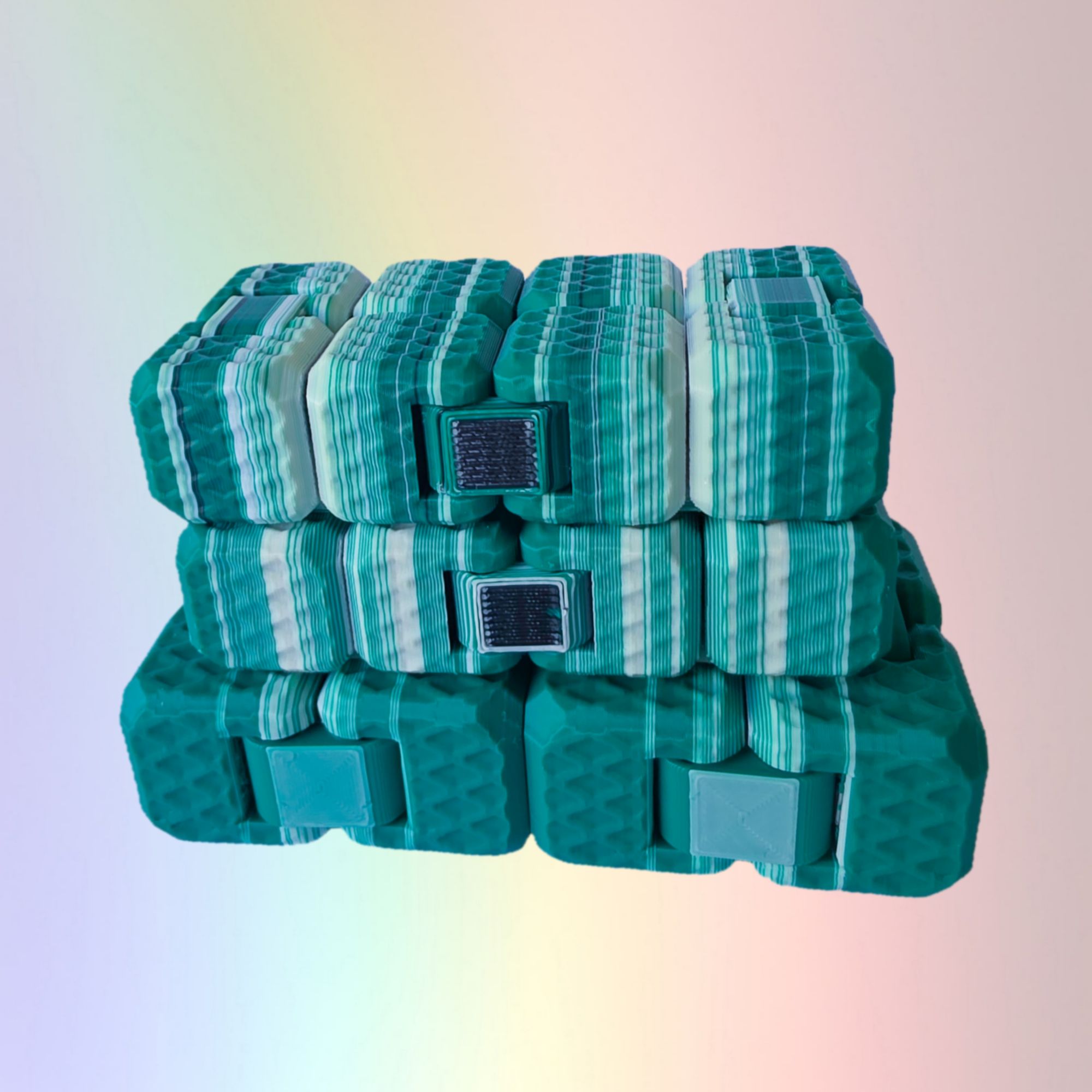 Fidget Infinity Cube - Green/White/Beige (Random pick)