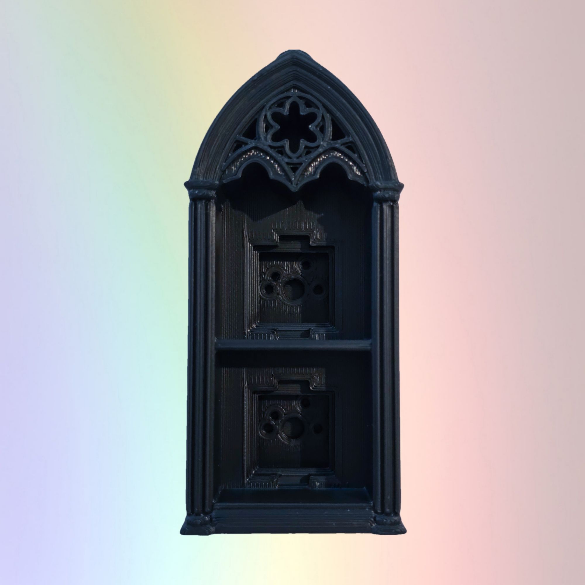 Black Cathedral Bookcase Clicker - 2 slots