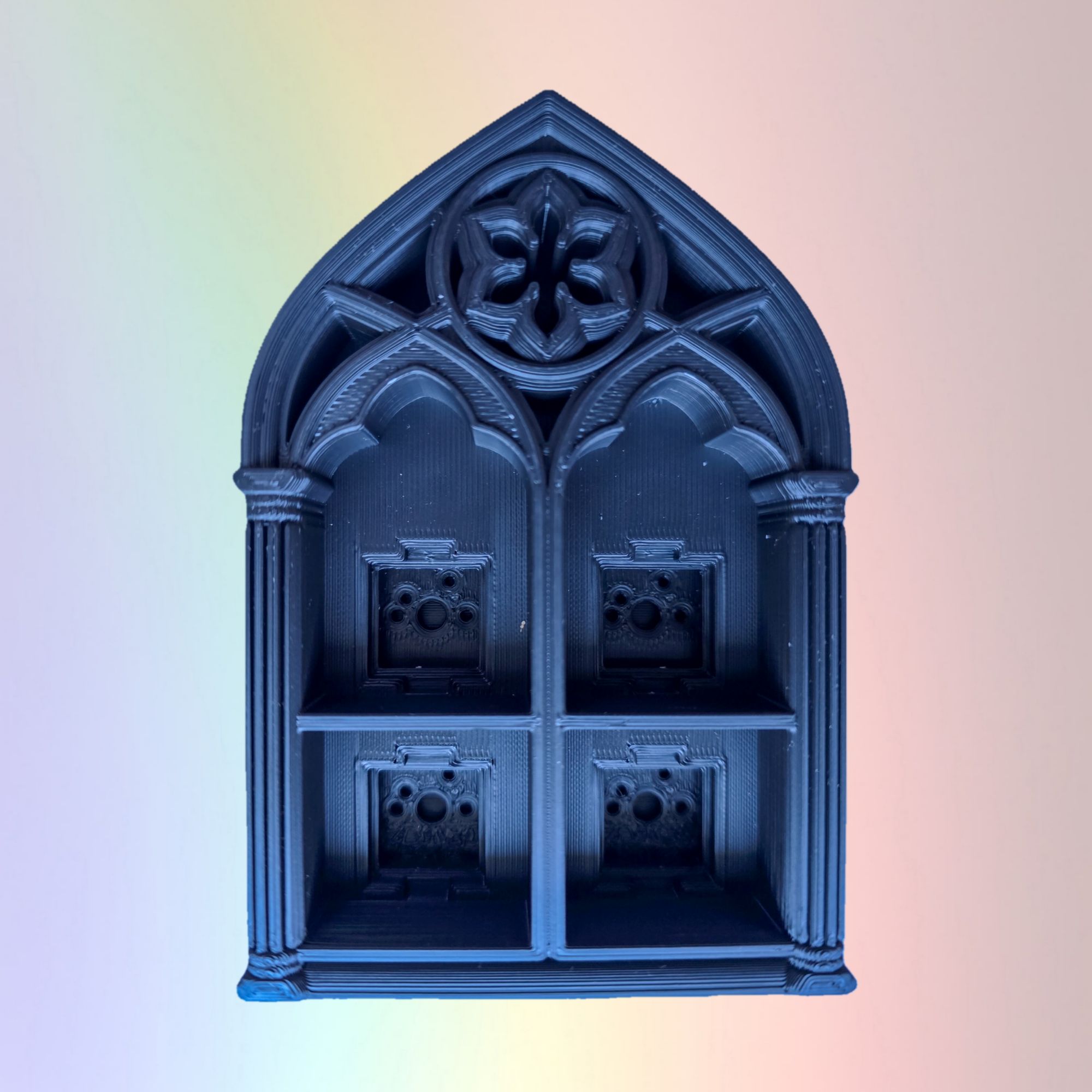 Black Cathedral Bookcase Clicker - 4 slots