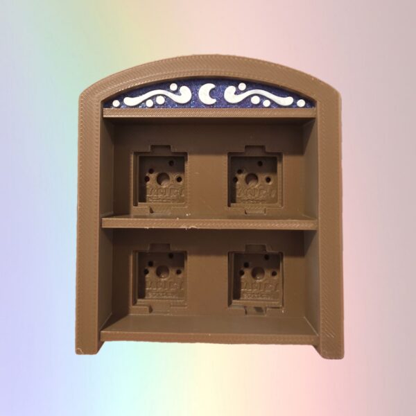 Brown Bookcase Clicker - 4 slots