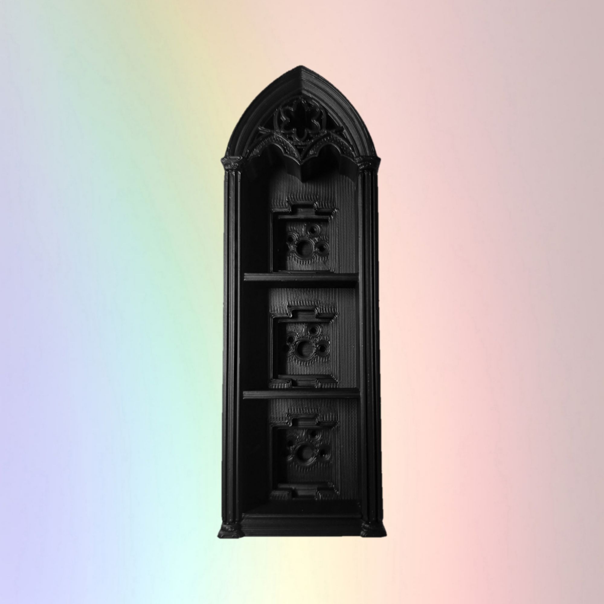Black Cathedral Bookcase Clicker - 3 slots