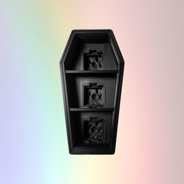 Black Coffin Bookcase Clicker - 3 slots