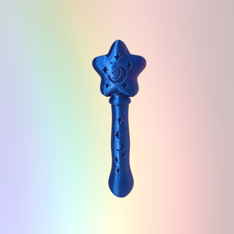 Sensory Potion ADD ON - Wand Dual Colour Blue/Purple Silk | MADE TO ORDER